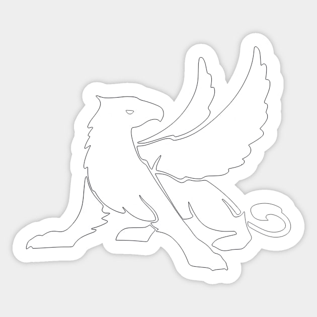 The Heraldic Griffin Sticker by MedievalSteward